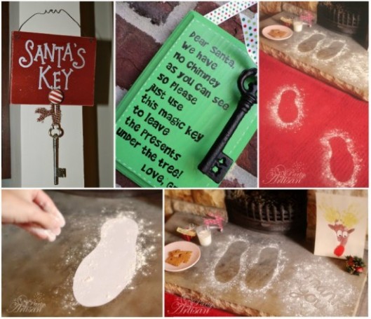 christmas Santas-Magic-Keys-and-Santas-Footprints--550x474